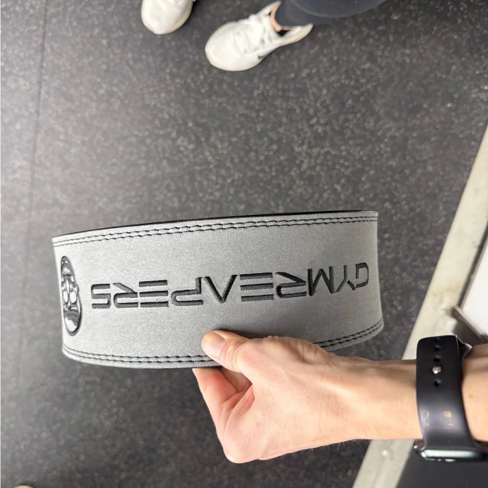 Gymreapers 10MM LEVER LIFTING BELT - GRAY - Picture 1 of 2